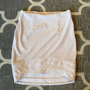 Faux suede skirt